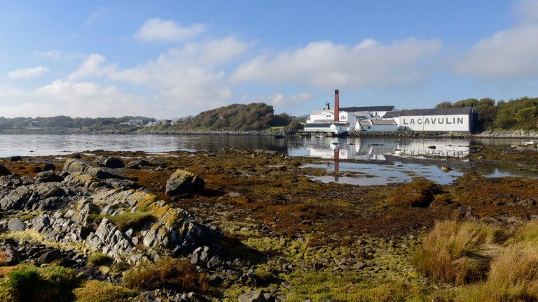 Location Photography of Lagavulin Distillery Islay for RBS
