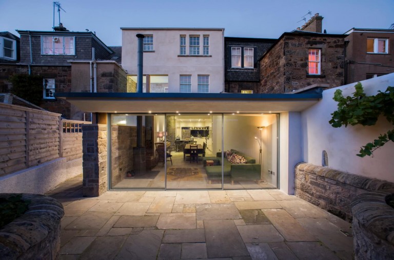 Exterior of new house extension in St Andrews Exterior of new house extension in St Andrews