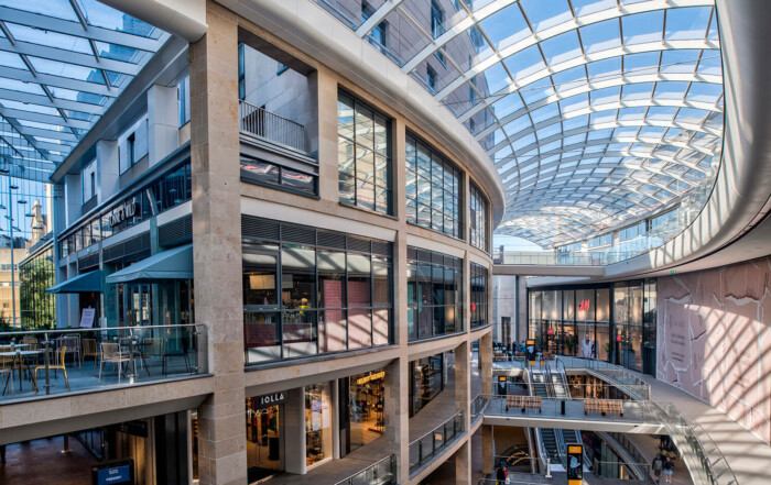 Interior photography of new St James Centre Edinburgh by Commercial Photographers Blink Imaging