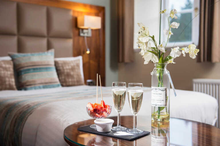 Hospitality and leisure photography of hotel bedroom by Edinburgh photographers Blink Imaging