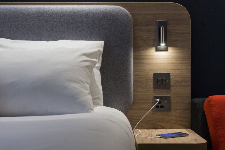 Lifestyle Photography of Hotel Bedside by Glasgow hospitality photographers Blink Imaging